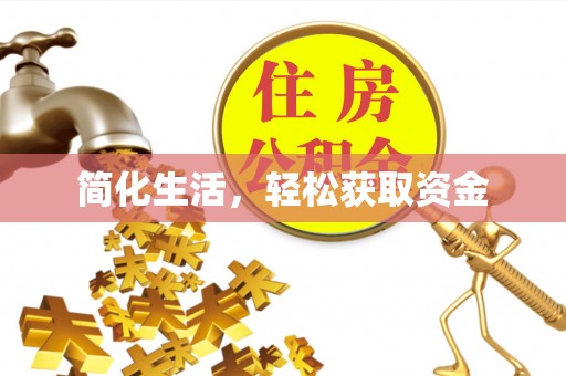 冷水江简化生活，轻松获取资金
