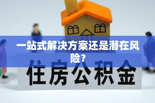 景宁一站式解决方案还是潜在风险？
